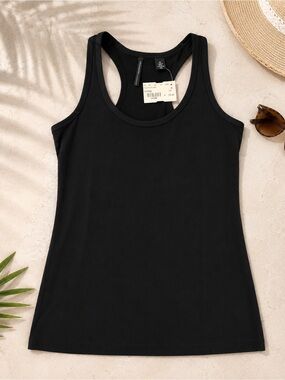 ISDA & Co Black Racerback Tank Top NWT